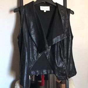 Vince Camuto Faux Leather Moto Vest
